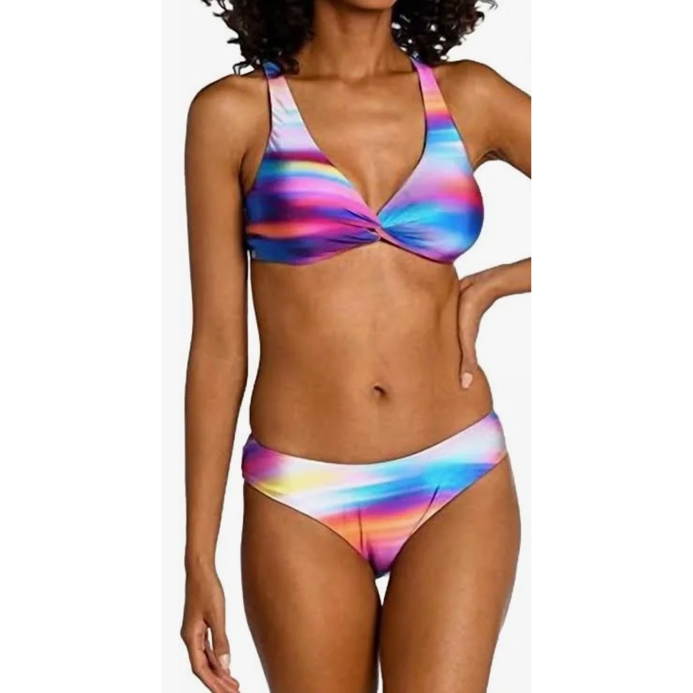 La Blanca Sunset Shores Underwire Twist Front Bikini Top Multi LB3ZQ70 Womens 8